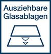 Ausziehbare Glasablagen
