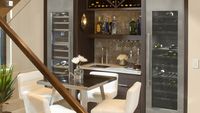Wine bottles become the stars of the room with Thermador Freedom® Refrigeration wine columns.  