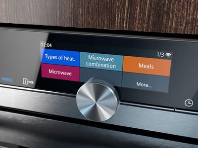 Siemens oven and microwave in one screen close up