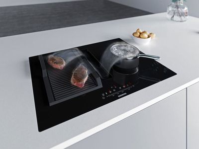 Aménagement de cuisine Siemens : plaque de cuisson avec grill