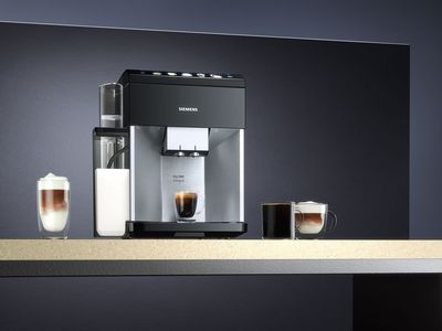 Il tuo caffè preferito al tocco di un pulsante, con il display coffeeSelect della EQ.500 di Siemens