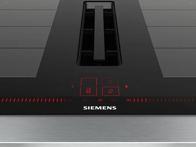 Siemens electric hobs with integrated ventilation system 