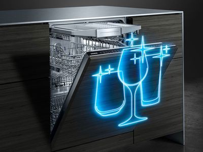 Myčky nádobí Siemens: extra zářivé sklo s brilliantShine