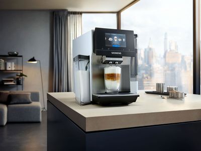 מכונות הקפה של Siemens בצבע לבן אלגנטי 