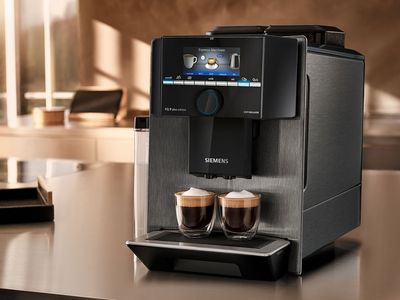 מכונות הקפה של Siemens בצבע אפור אצילי 