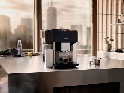 Siemens coffee machines in Stylish silver 