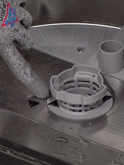 Siemens Dishwasher insert the filter into appliance