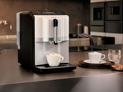 Siemens-Kaffeemaschinen in elegantem Weiss 