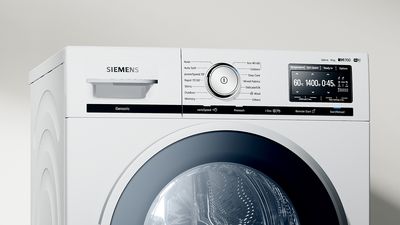 De iQ700 wasmachine van Siemens is uitgerust met speedPack.