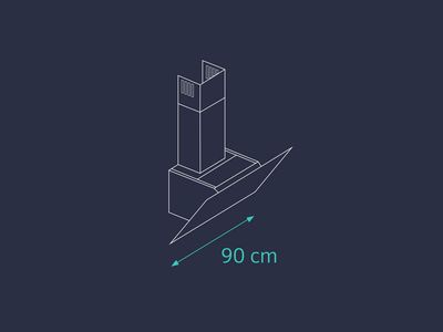  Siemensin 90 cm leveät liesituulettimet