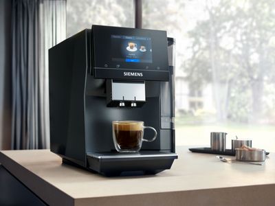 Schwarzer Siemens Kaffeevollautomat