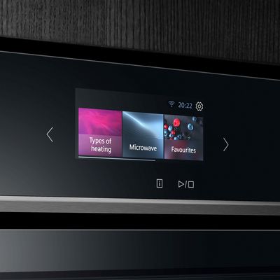 Siemens ugnar: intuitiv menynavigering med TFT Touchdisplay PlusVisa ugnar med TFT-Touchdisplay