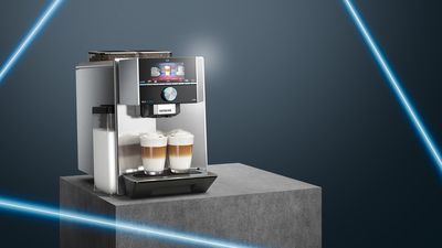 Siemens espressomaskiner från böna till kopp med Home Connect.