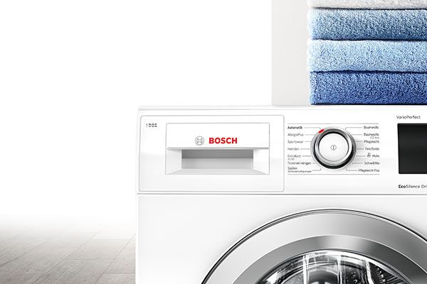 A Bosch washing machine with the EasyStart assistant