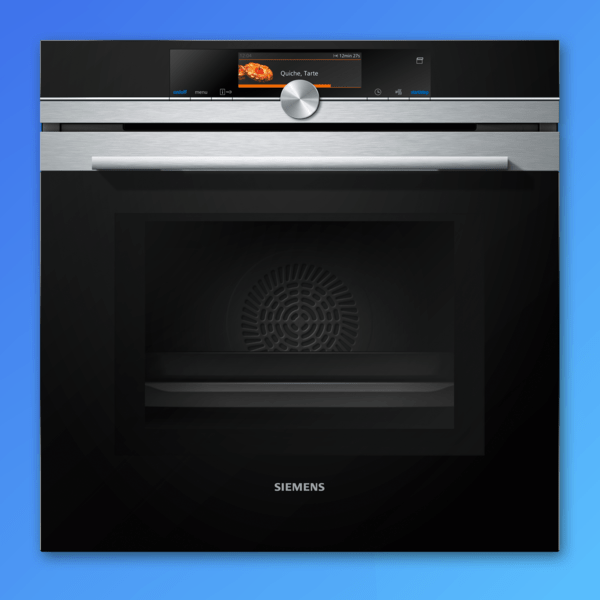Bosch oven on a blue background