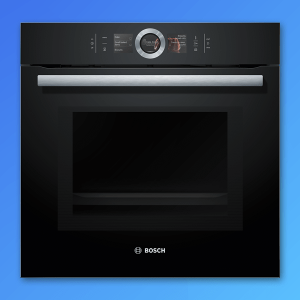 Bosch oven on a blue background