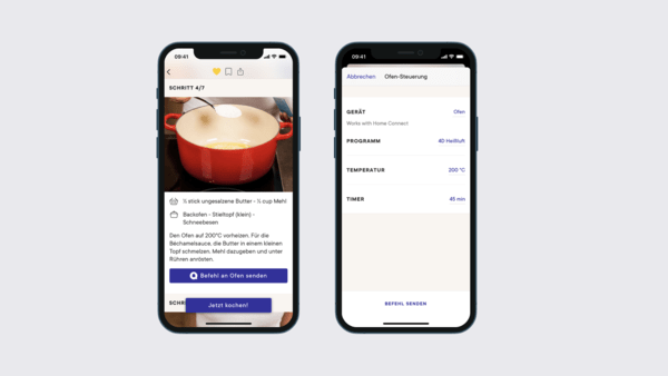 Schicke deine Ofen Einstellungen direkt vom Rezept in deiner Kitchen Stories App