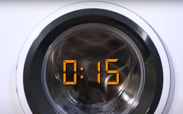 15 Min Schnell Waschprogramm der Waschmaschine Frontlader