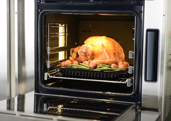 cooked chicken by steam oven