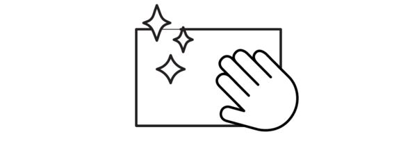 Hand and cloth icon