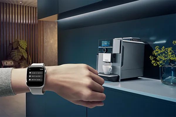 Coffee machine and smart watch
