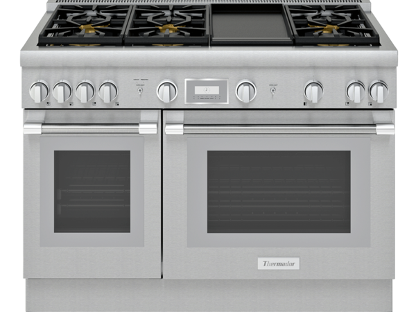 Thermador 48 inch range with 6 burners PRG486WDH