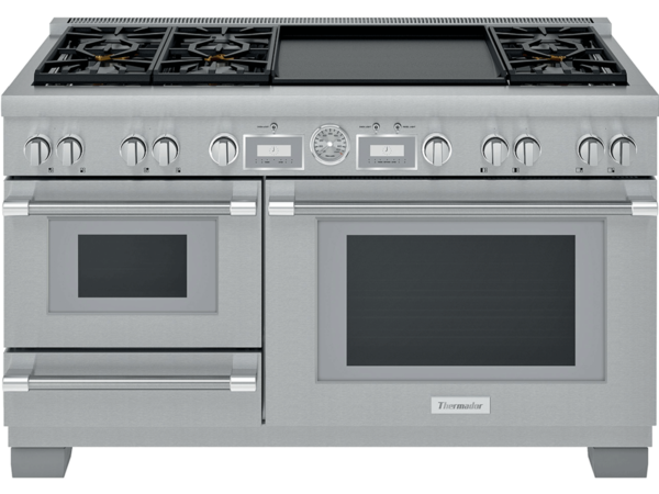 Thermador 60 inch dual fuel range PRD606WESG