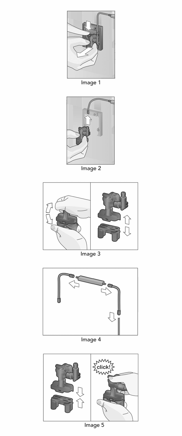 Step by step how to clean milk system