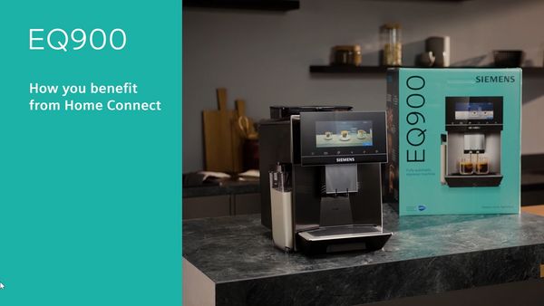 Intégration de l'EQ900 dans le réseau Home Connect