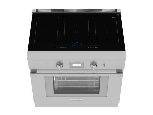 Top view of Thermador 36-inch Induction Range