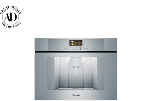 Built-in coffee machine with architectural digest icon
