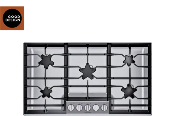 Thermador gas cooktop with good design icon