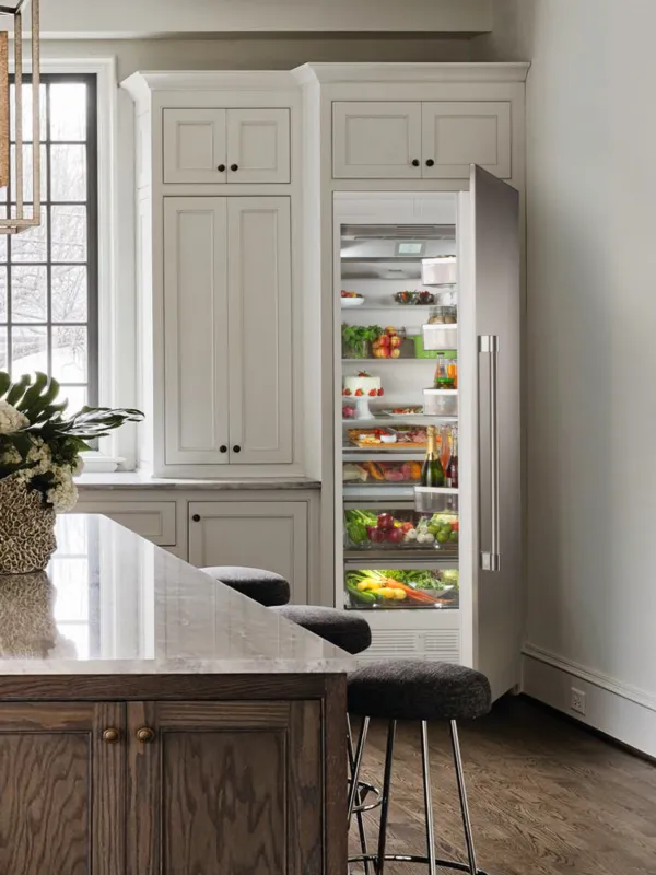thermador high-end refrigerator column al stainless steel airy kitchens