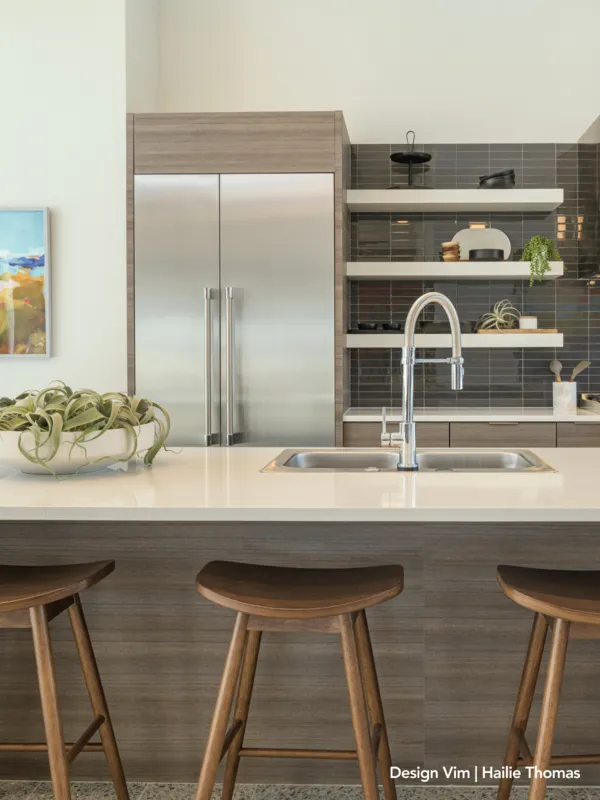 thermador-high-end-Freezer-Columns-black-horizontal-tile-backsplash-wide-kitchen