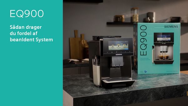 Sådan nyder du godt af beanIdent-systemet med din Siemens fuldautomatiske espresso-/kaffemaskine EQ900