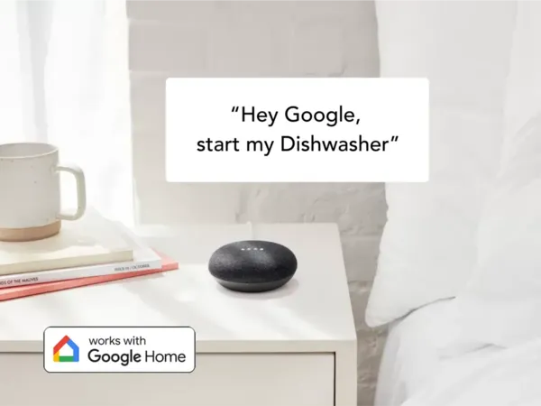 lave-vaisselle acier inoxydable thermador commande vocale google