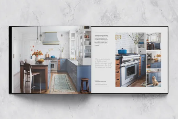 Lookbooks and brochures - kitchen couture design book open spread