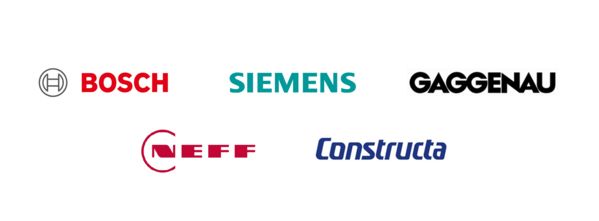 Logo of Bosch, Siemens, Gaggenau, Neff, Constructa.