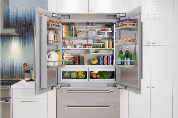 thermador refrigeartion all new built in bottom freezer refrigeration open door