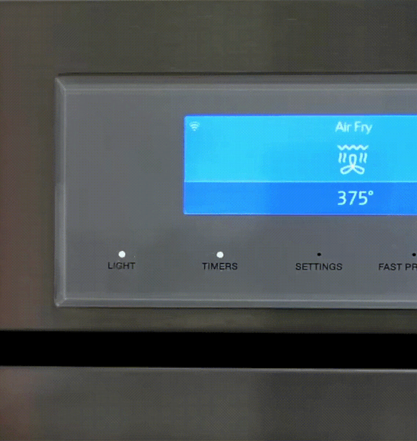 screen showing temperature going up