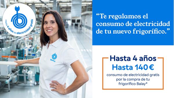 Promocion Balay te paga el consumo de tu nuevo frigorifico