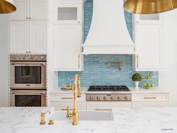 thermador kitchen remodel space to replace blue tiled white kitchen