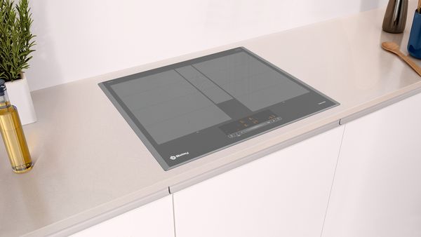 Placas de inducción gris antracita