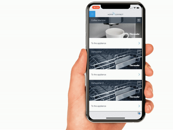 Thermador home connect pairing oven finish