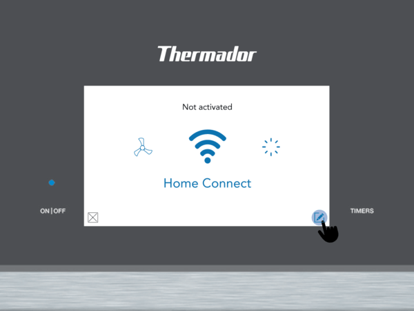 Thermador home connect dishwasher pairing step 6 gifs