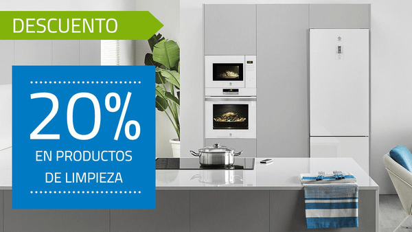 20% de descuento en accesorios y productos de limpieza