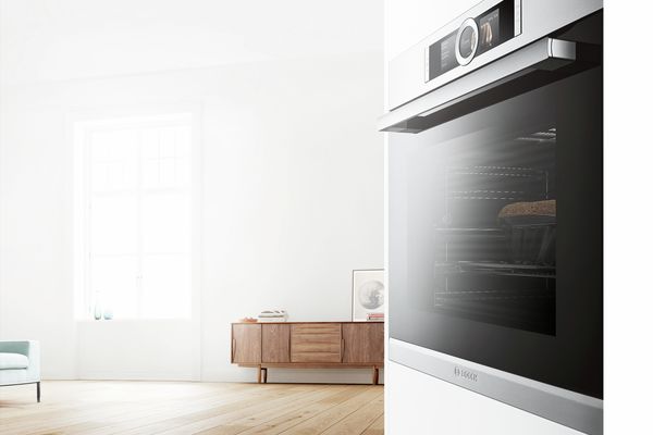 Een slimme oven in een lichte, minimalistische woning