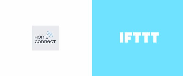 Home Connect and IFTTT logos