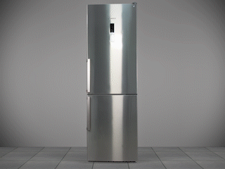 animeation of finding your fridge's model number