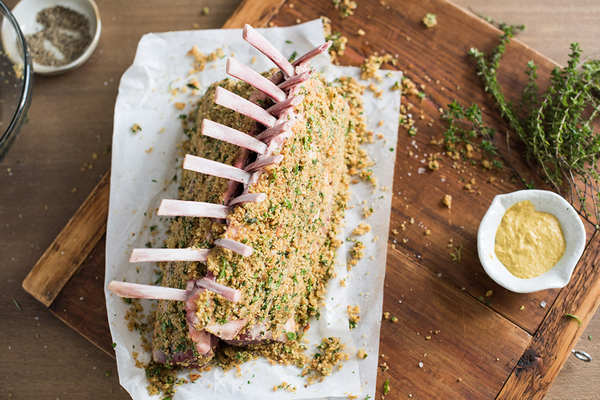 Thermador Culinary style recipes by ovens roasted rack of lamb